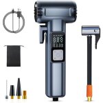 Gonfleur lectrique portable - avec manomtre led - pour voiture moto vlo