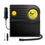 Gonfleur de pneus 12v portable pour voiture et v�locompresseur � air avec manom�treadaptateurs de valve ...