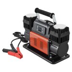 Gonfleur pneus voiture 12 v - vevor - compresseur � air portatif double cylindre - 300 l / min - 1080 ...