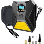 Gonfleur pneus voiture 12v compresseur � air portatif avec fonction m�moire 3 adaptateurs de buses gonflage ...