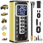 Gonfleur de pneu voiture sans fil 6000mah byondself® compresseur dair portable avec sac de rangement ... Gonfleur de pneu voiture sans fil 6000mah byondself® compresseur dair portable avec sac de rangement ...