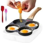Gonice po�le � frire � oeufs po�le � omelette friture 4 trous antiadh�sives pancake maker pour cuisini�re ...