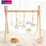 Gonice portique dveil en bois pour bb - avec 6 pendentifs