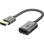 Goobay rallonge hdmi 2. 1 flexible 10 cm (hdmi femelle) ? 48 gbit / s 8k@60hz connecteurs plaqu�s or