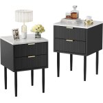 Goobuy lot de 2 tables de chevet plafond marbré avec pieds en métal 2 tiroirs style scandinave ligne ... Goobuy lot de 2 tables de chevet plafond marbré avec pieds en métal 2 tiroirs style scandinave ligne ...