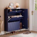 Goobuy armoire  chaussure inclinable meuble  chaussure rangement chaussure etagre cach et cabinet ...