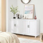 Goobuy buffet vintage 4 portes commode bahut vaisselier en bois fabriquer en mdf et bois de pin 157 x ... Goobuy buffet vintage 4 portes commode bahut vaisselier en bois fabriquer en mdf et bois de pin 157 x ...