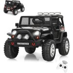 Goplus 12 v voiture electrique enfant 3 ans + 2 places charge 50kg avec t�l�commande 24 g / lumi�res ...