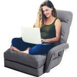 Goplus 18 grille fauteuil de salon convertible fauteuil relax canapé - lit pliableavec dossier réglable ... Goplus 18 grille fauteuil de salon convertible fauteuil relax canapé - lit pliableavec dossier réglable ...