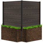 Goplus lot de 2 panneaux de clôture extérieur clôture de confidentialité 120x115 cm paravent extérieur ... Goplus lot de 2 panneaux de clôture extérieur clôture de confidentialité 120x115 cm paravent extérieur ...