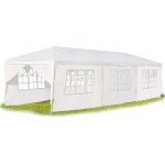 Tonnelle pliante 3x9 m - goplus - tonnelle de jardin avec fentre - 8 parois amovibles - tente de rception ...