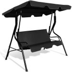 Goplus balancelle de jardin 3 places 170x110x153cmavec auvent rglableswing de jardin tissu en polyester ...