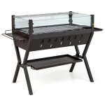 Goplus barbecue à charbon de bois avec verre coupe - vent grille à griller bbq grill avec supports dassaisonne ... Goplus barbecue à charbon de bois avec verre coupe - vent grille à griller bbq grill avec supports dassaisonne ...