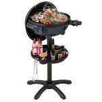 Goplus barbecue lectrique 2 en 1 temprature rglable plaque antiadhsive 2 zones tagre  condiments ...