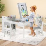 Goplus bureau enfant avec plateau rabattable - table dart avec 2 chaisesporte - rouleau de papierbarres ... Goplus bureau enfant avec plateau rabattable - table dart avec 2 chaisesporte - rouleau de papierbarres ...