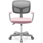 Goplus chaise de bureau pour enfant - charge 50 kg - hauteur r�glable - dossier ergonomique - si�ge pivotant ...