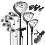 Goplus complet de clubs de golf 3 fairway 5 hybrides 1 driver et 1 sac support bretelles réglables pour ... Goplus complet de clubs de golf 3 fairway 5 hybrides 1 driver et 1 sac support bretelles réglables pour ...