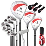 Goplus complet de clubs de golf pour femme 460cc #1 driver #3 fairway #4 hybride #6 #7 #8 #9 & #p fers ...