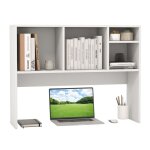 Goplus �tag�re de bureau avec 4 compartiments et compartiment arri�re ouvert - 94x25x73cm - charge 65kg ...