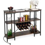 Goplustagrerangebouteille3niveauxavecprises - tabledebarliqueuravecporte - bouteilleetkit ...