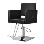 Goplus fauteuil de salon pour coiffeur fauteuil de barbier avec pompe hydraulique pivotant  360 capacit ...