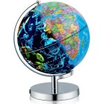 Goplus globe terrestre lumineux pour enfants globe interactif 3 en 1 avec carte du monde 88 constellations ...