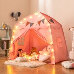 Goplus grande tente dactivite pour enfants tente dme dintrieur et dextrieur avec lumires vives tente ...