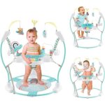Goplus jumperoo bb 6 mois + avec sige rotatif - rglable en 3 hauteur - 9 jouet interactif / lumire ...