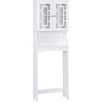 Goplus meuble Étagère de salle de bain, rangement au dessus des toilettes wc ou lave - linge, verre transparen ... Goplus meuble Étagère de salle de bain, rangement au dessus des toilettes wc ou lave - linge, verre transparen ...