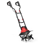 Goplus motobineuse �lectrique filairemicro - motobineuse manuelle 10 alargeur de travail 36 cmprofondeur ...