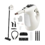 Goplus nettoyeur vapeur  main 1400w&2 bar avec 14 accessoires et verrouillage de scurit - portable ...