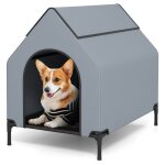 Goplus niche surélevée pour chien de 91 cm résistant aux intempéries avec fenêtres ventilées lit en tissu ... Goplus niche surélevée pour chien de 91 cm résistant aux intempéries avec fenêtres ventilées lit en tissu ...