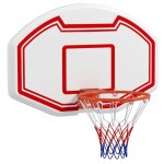 Goplus panier de basket mural avec panneau arri�re en pe filet r�sistant aux d�chirures & anneau standard ...
