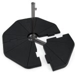 Goplus pied de parasol d�port� en 4 pi�ces support remplissable de sable et deau capacit� de 94 kg facile ...