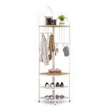 Goplus porte - manteau dangle h. 180cm avec banc à chaussures4 Étagères de rangement et 4 crochets amovibles ... Goplus porte - manteau dangle h. 180cm avec banc à chaussures4 Étagères de rangement et 4 crochets amovibles ...