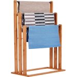 Goplus porte - serviette en bambou 3 barres 46 x 24 x 84 cmen acier inoxydable pour salle de bain support ... Goplus porte - serviette en bambou 3 barres 46 x 24 x 84 cmen acier inoxydable pour salle de bain support ...