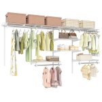 Goplus porte - vêtements diy avec Étagères ouvertesbarres de suspension et ajustement intelligentpenderie ... Goplus porte - vêtements diy avec Étagères ouvertesbarres de suspension et ajustement intelligentpenderie ...