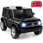 Goplus quad lectrique 12v enfant mercedes - benz avec tlcommande - effets sonoreslumineux led&klaxon ...