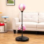 Goplus sac de frappe enfants sur pied hauteur adjustable punching - ball avec gants et pompe pour adultes ...