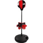 Goplus sac de frappe sur pied hauteur adjustable 81 - 122 cm punching - ball avec gants et pompe pour ...