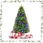 Goplus sapin de noël artificiel lumineux 150cm - 600 branches avec led lumière 4 couleurs et blanche11 ... Goplus sapin de noël artificiel lumineux 150cm - 600 branches avec led lumière 4 couleurs et blanche11 ...