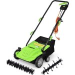 Goplus�scarificateur��lectrique�2�en�1 - 30l�sac�de�collecte - a�rateur�de�pelouse - hauteur�r�glable��4�nive ...