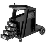 Goplus servante datelier avec roulettes en mtal pour soudeurs et dcoupeurs plasma avec chane de scurit ...
