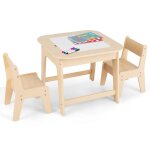 Goplus table et 2 chaises enfantavec tableau double face et espace de rangement cachétable d?activités ... Goplus table et 2 chaises enfantavec tableau double face et espace de rangement cachétable d?activités ...
