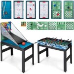 Goplus table babyfoot 14en1 avec basket billard tennis de table hockey shuffleboard bowling checs dames ...