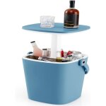 Goplus table glaci�re ext�rieur 15 l avec couvercle r�tractable 6h froid ouvre - bouteille et poign�e ...