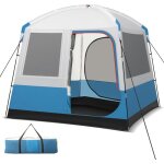 Goplus tente de camping 5 personnes tente familiale coupe - vent portes en maille double couche fenêtres ... Goplus tente de camping 5 personnes tente familiale coupe - vent portes en maille double couche fenêtres ...