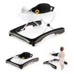 Goplus trotteur bébé 6 - 14 mois pliable 2 en 1 avec roues et anti - renversement - siège amovible - ... Goplus trotteur bébé 6 - 14 mois pliable 2 en 1 avec roues et anti - renversement - siège amovible - ...