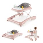 Goplus trotteur bb 6 - 14 mois pliable 2 en 1 avec roues et anti - renversement - sige amovible - ...