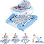Goplus trotteur bb 7 - 14 mois convertible 6 en 1 avec plateau dactivits amovible - 3 hauteurs rglables ...